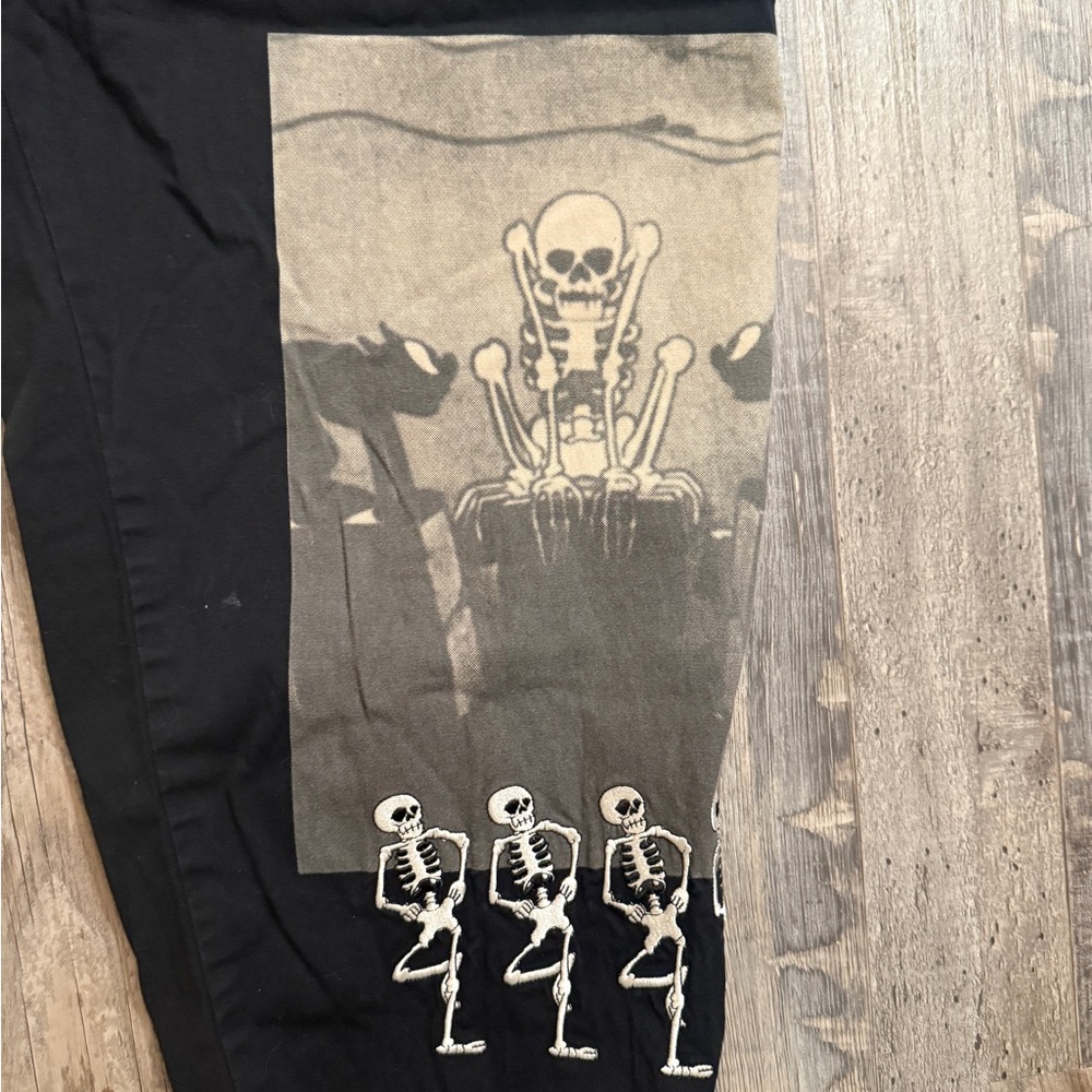 💎Disney Skeleton Dance Black Skeleton Print Pants LAST CHANCE - Picture 3 of 5